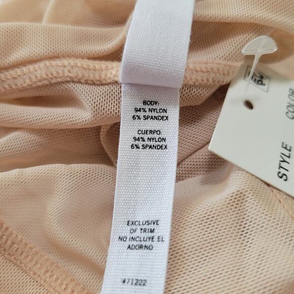 Steve Madden Women's Mesh High-Leg Bikini Underwear SM11875 Rose Dust NWT Large - Picture 6 of 6